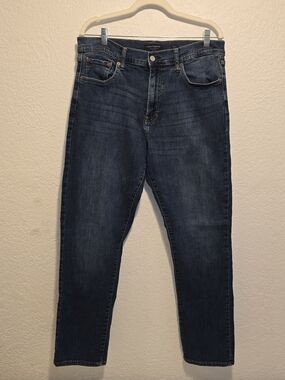 Lucky Brand Men's 410 Athletic Straight Dark Indigo Jeans